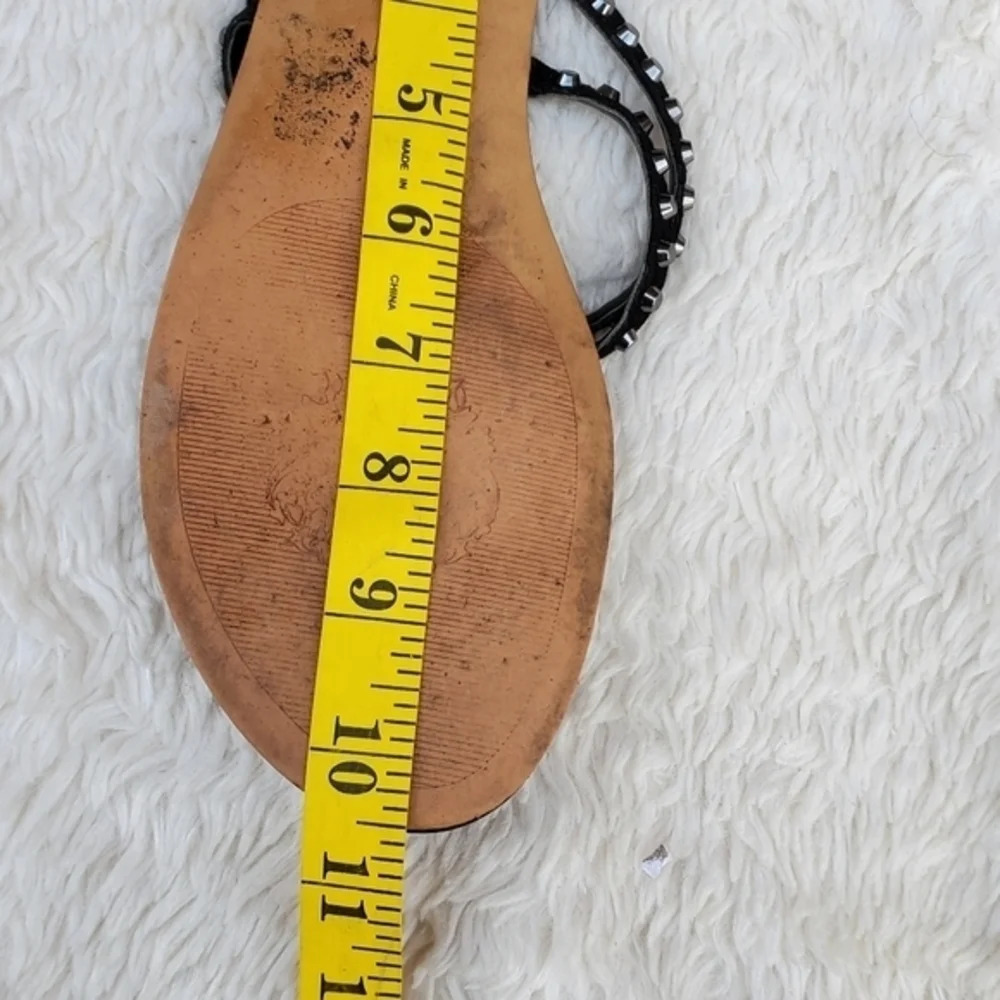 Vince Camuto Black Glitter Thong Punk sandals 7.5 - Picture 10 of 12